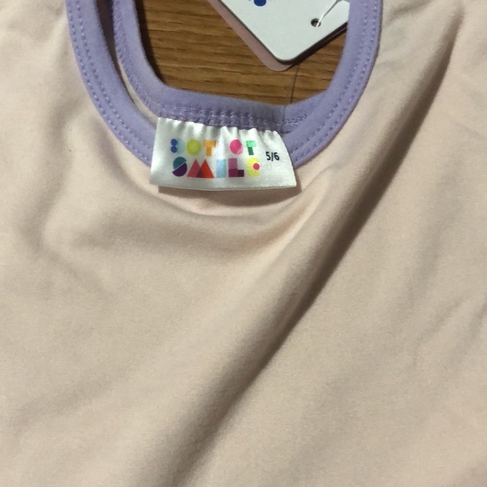 DotDotSmile Pink and Purple tier dress sz 5/6 - Picture 3 of 6